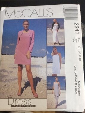 mcCall's 2241 Dress Pattern Uncut Size 10,12,14